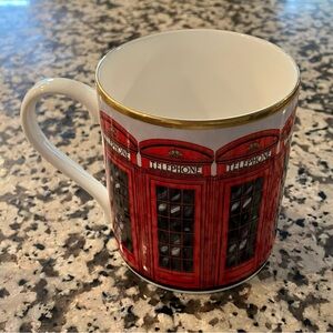 Halcyon Days Fine Bone China Red Telephone Booth Mug Hand Made in England